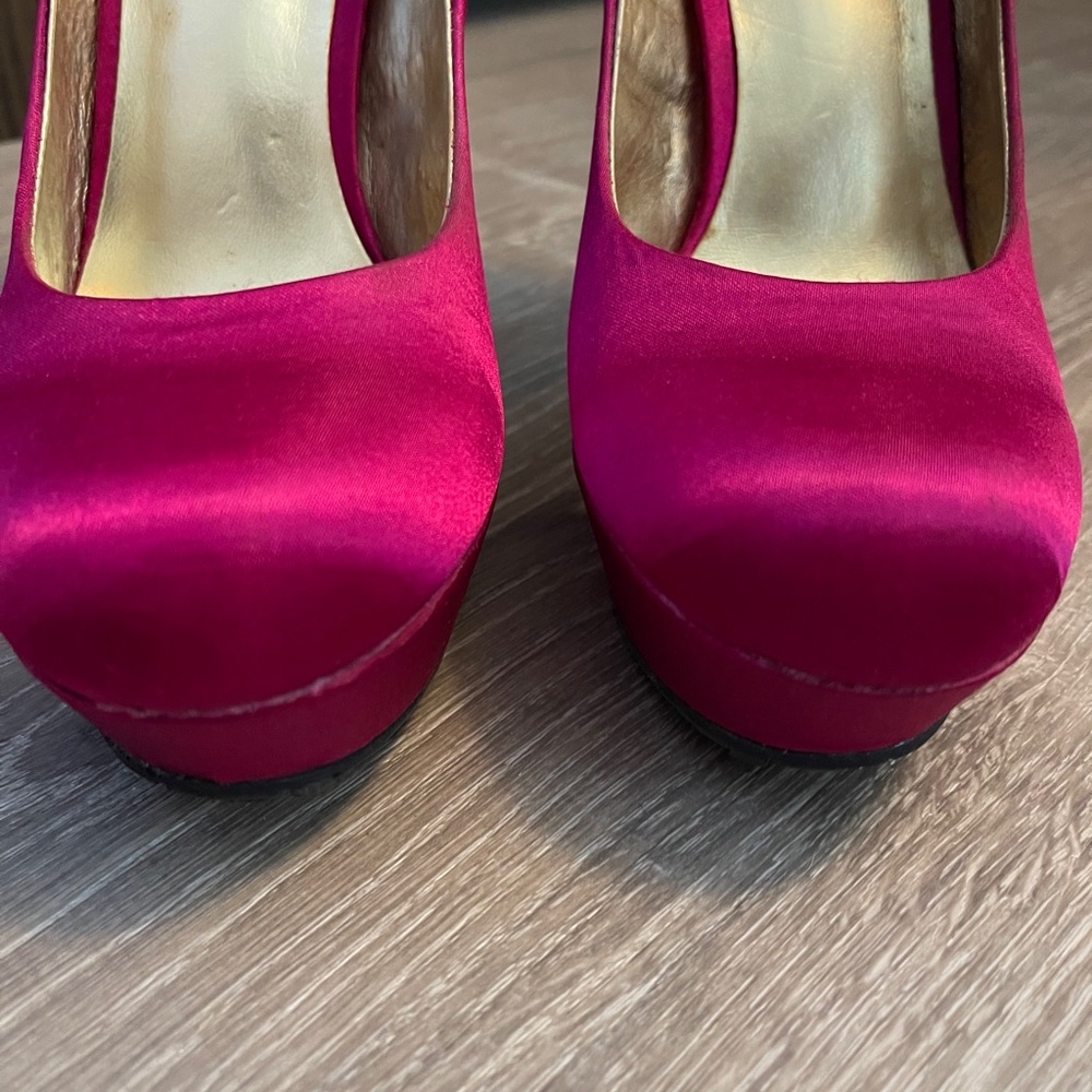 Candie’s pink sparkly heels size 7